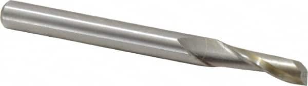 Onsrud - 1/4" Cutting Diam x 3/4" Length of Cut, 1 Flute, Upcut Spiral Router Bit - Uncoated, Right Hand Cut, High Speed Steel, 2-3/4" OAL x 1/4" Shank Diam, Single Edge, 19 to 32° Helix Angle - Americas Industrial Supply