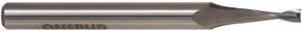 Onsrud - 3/4" Cutting Diam x 1-1/4" Length of Cut, 2 Flute, Upcut Spiral Router Bit - Uncoated, Right Hand Cut, High Speed Steel, 3-1/4" OAL x 1/2" Shank Diam, Double Edge, 19 to 32° Helix Angle - Americas Industrial Supply