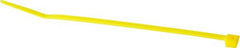 Made in USA - 4-1/8" Long Yellow Nylon Standard Cable Tie - Americas Industrial Supply