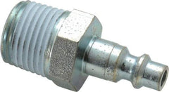 CEJN - 1/2 Male NPT Industrial Pneumatic Hose Connector - Steel Zinc-Plated, 1/4" Body Diam - Americas Industrial Supply