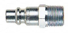 CEJN - 3/8 Male NPT ARO Pneumatic Hose High Flow Connector - Steel Zinc-Plated, 1/4" Body Diam - Americas Industrial Supply