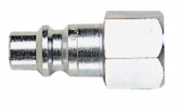 CEJN - 1/2 Female NPT European High Flow Pneumatic Hose High Flow Connector - Steel Zinc-Plated, 3/8" Body Diam - Americas Industrial Supply