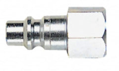 CEJN - 3/8 Female NPT Industrial Pneumatic Hose High Flow Connector - Steel Zinc-Plated, 1/2" Body Diam - Americas Industrial Supply