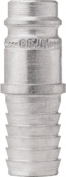 CEJN - Hose Barb European High Flow Pneumatic Hose High Flow Connector - Steel Zinc-Plated, 3/8" Body Diam, 1/2" Hose ID - Americas Industrial Supply