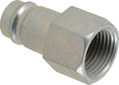 CEJN - 3/8 Female NPT European High Flow Pneumatic Hose High Flow Connector - Steel Zinc-Plated, 3/8" Body Diam - Americas Industrial Supply