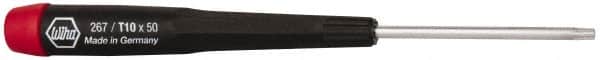 Wiha - T10 Torx Driver - 1-9/16" Blade Length, 5-3/4" OAL, Tapered Handle - Americas Industrial Supply
