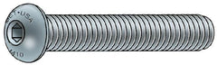 Metric Blue - M10x1.50 Metric Coarse Hex Socket Drive, Button Screw - Grade 12.9 Alloy Steel, Metric Blue Finish, Fully Threaded, 40mm Length Under Head - Americas Industrial Supply