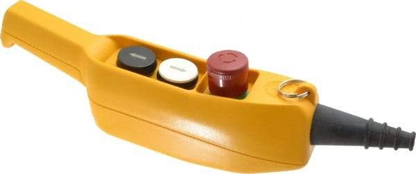 ACI - 3 Operator, Mushroom Head Pendant Control Station - Turn to Release Switch, NO/NC Contact - Americas Industrial Supply