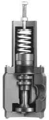 Plast-O-Matic - 1/2" Pipe, NPTF End Connection, PVC Pressure Regulating Valve - EPDM Seal, 150 psi Inlet Pressure, 5 to 75 psi Working Pressure - Americas Industrial Supply
