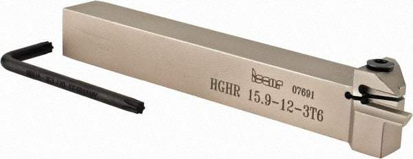 Iscar - HGH, Internal, Right Hand, 0.236" Max Depth of Cut, 0.118" Max Groove Width, Indexable Grooving Tool Holder - GRIP 3.., HGN 30.. Insert Compatibility, 5/8" Shank Height, 5/8" Shank Width, 5" OAL - Americas Industrial Supply