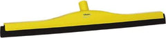 Vikan - 24" Foam Rubber Blade Bench Squeegee - Double Edge, Yellow, Plastic Holder - Americas Industrial Supply