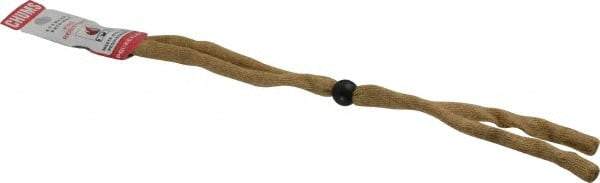 Chums - Dark Tan Eyeglass Retainer Cord - Adjustable, PBI & KEVLAR, Compatible with Most Safety Glasses - Americas Industrial Supply