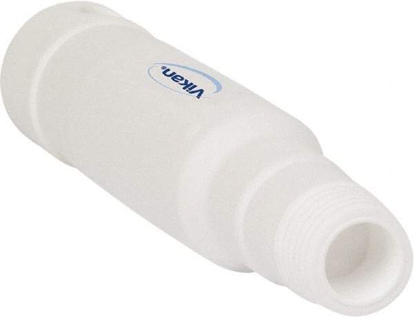 Vikan - 6-1/2 x 1-5/32" Polypropylene Squeegee Handle - European Threaded Connection, White - Americas Industrial Supply