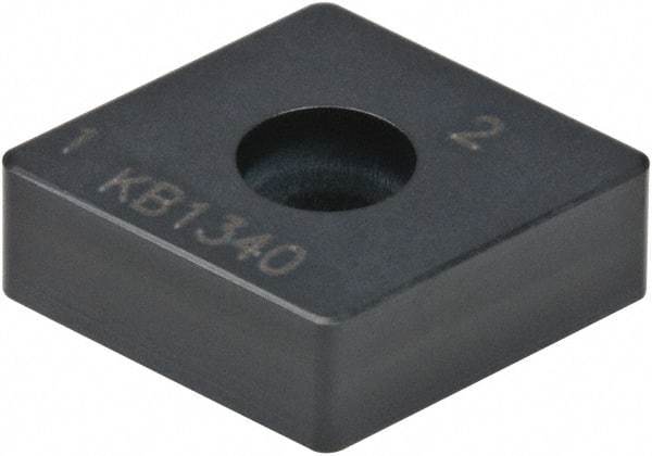 Kennametal - CNMA433 S0820 Grade KB1340 PCBN Turning Insert - Uncoated, 80° Diamond, 1/2" Inscr Circle, 3/16" Thick, 3/64" Corner Radius - Americas Industrial Supply