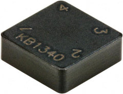 Kennametal - SNM322 S0820 Grade KB1340 PCBN Turning Insert - Uncoated, 90° Square, 3/8" Inscr Circle, 1/8" Thick, 1/32" Corner Radius - Americas Industrial Supply