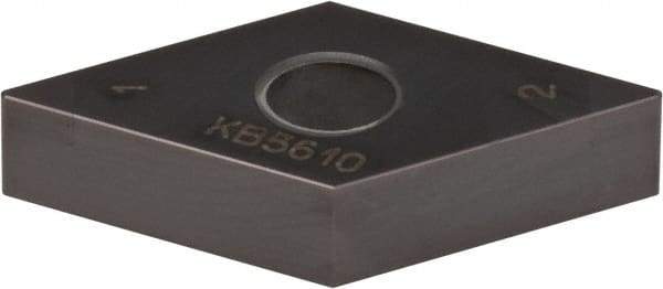 Kennametal - DNGA433 S0420MT Grade KB5630 PCBN Turning Insert - AlTiN Finish, 55° Diamond, 1/2" Inscr Circle, 3/16" Thick, 1/32" Corner Radius - Americas Industrial Supply