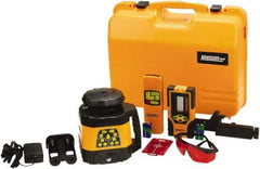 Johnson Level & Tool - 1,500' (Exterior) Measuring Range, 1/8" at 100' Accuracy, Self-Leveling Rotary Laser - 200, 500 RPM, 2 Beams, NiMH Battery Included - Americas Industrial Supply