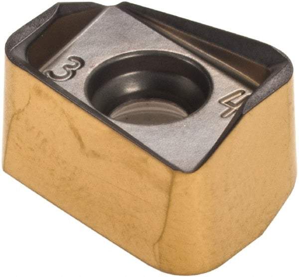 Iscar - H490 ANKX120524 PNTR Grade IC830 Carbide Milling Insert - TiAlN/TiN Finish, 0.339" Thick, 2.39mm Corner Radius - Americas Industrial Supply