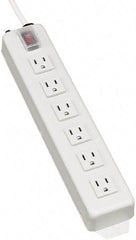 Tripp-Lite - 6 Outlets, 120 VAC15 Amps, 15' Cord, Power Outlet Strip - Keyhole, Tab Mount, 5-15 NEMA Configuration, 13-3/4" Strip - Americas Industrial Supply