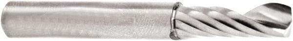 Amana Tool - 1/4" Cutting Diam x 3/4" Length of Cut, 1 Flute, Upcut Spiral Router Bit - Right Hand Cut, Solid Carbide, 2" OAL x 1/4" Shank Diam - Americas Industrial Supply