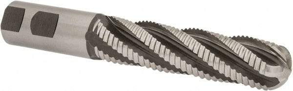 Hertel - 1" Diam, Coarse Pitch, 4" LOC, 5 Flute Cobalt Roughing Ball End Mill - Uncoated, 6-1/2" OAL, 1" Shank Diam, Single End, Centercutting, 30° Helix - Americas Industrial Supply