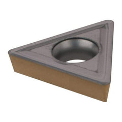 Iscar - TPMT322 Grade IC807 Carbide Turning Insert - TiAlN Finish, 60° Triangle, 3/8" Inscr Circle, 1/8" Thick, 1/32" Corner Radius - Americas Industrial Supply