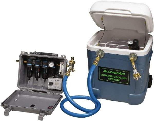 Allegro - High Pressure Airline Cooling System - Blue & White, For SAR Systems, Compatible with Filtration Panels - Americas Industrial Supply