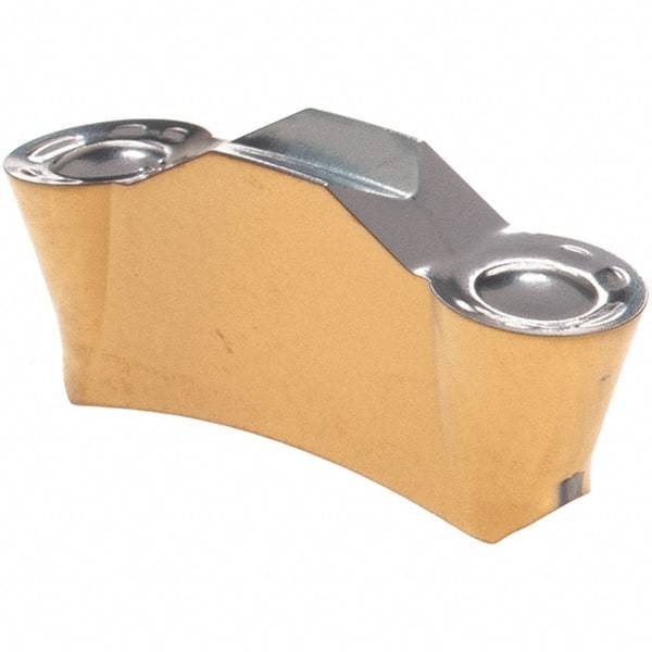 Iscar - 525TGMF Grade IC808, 5mm Cutting Width Carbide Grooving Insert - 2.5mm Max Depth of Cut, Neutral, 2.5mm Corner Radius, TiAlN Finish - Americas Industrial Supply
