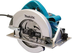 Makita - 15 Amps, 7-1/4" Blade Diam, 5,800 RPM, Electric Circular Saw - 5/8" Arbor Hole, Right Blade - Americas Industrial Supply