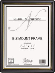 Nudell - Black/Gold Mount Frame - 11" High x 8-1/2" Wide - Americas Industrial Supply