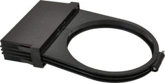 Made in USA - 4" Wide, 2 Magnification Task & Machine Light Shade Mount Magnifier - Black, For Use with Task Light - Americas Industrial Supply