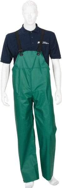 MCR Safety - Size XL, Green, Rain, Limited Flammability Overall - Snap Ankle, Take Up Snaps Wrist - Americas Industrial Supply