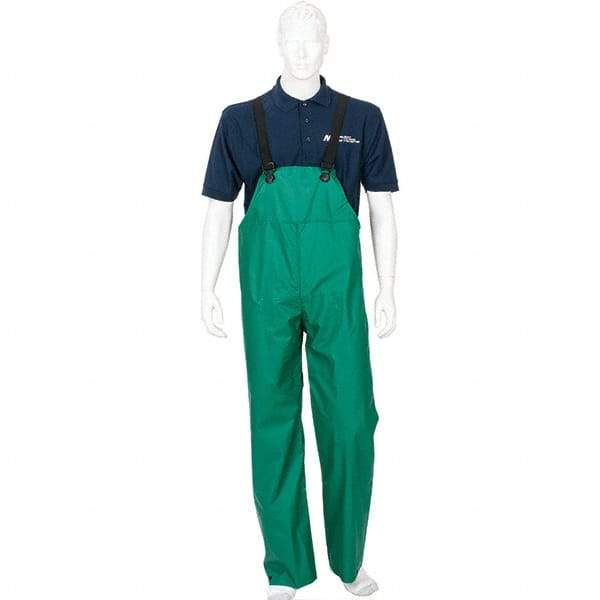 MCR Safety - Size 2XL, Green, Rain, Limited Flammability Overall - Snap Ankle, Take Up Snaps Wrist - Americas Industrial Supply