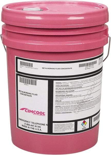 Cimcool - Cimperial 861, 5 Gal Pail Cutting & Grinding Fluid - Semisynthetic - Americas Industrial Supply