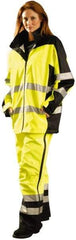 OccuNomix - Size XL, Yellow, Rain Jacket - 43-46" Chest, 3 Pockets - Americas Industrial Supply