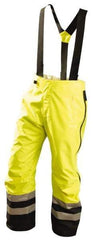 OccuNomix - Size L, Black & Yellow, Rain Pants - 3 Pockets - Americas Industrial Supply