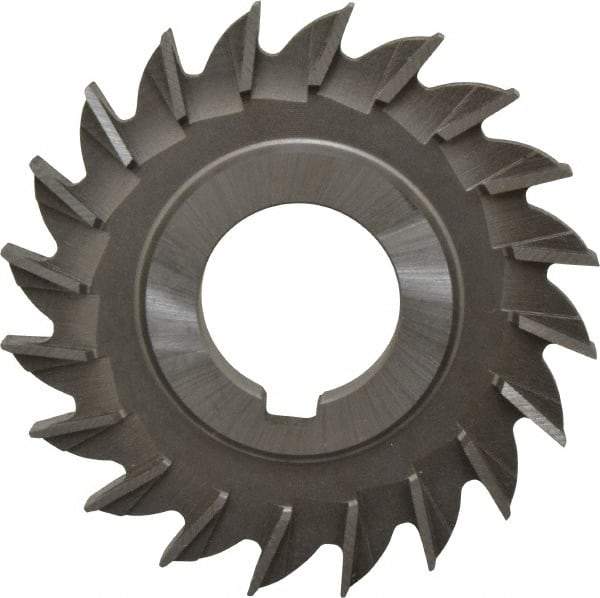 Made in USA - 3" Diam x 5/16" Width of Cut, 20 Teeth, Cobalt Side Milling Cutter - Straight Teeth, Uncoated - Americas Industrial Supply