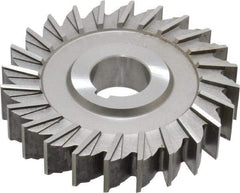 Made in USA - 4" Diam x 3/4" Width of Cut, 24 Teeth, Cobalt Side Milling Cutter - Straight Teeth, Uncoated - Americas Industrial Supply