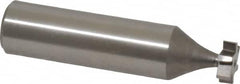 Made in USA - 3/8" Diam x 1/8" Face Width, High Speed Steel, 6 Teeth, Shank Connection Woodruff Keyseat Cutter - Uncoated, 2-1/8" OAL x 1/2" Shank, Staggered Teeth, ANSI 403, Old Standard 213 - Americas Industrial Supply