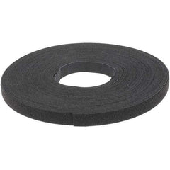 VELCRO Brand - 5/8" Wide x 25 Yd Long Self Fastening Tie/Strap Hook & Loop Roll - Continuous Roll, Black - Americas Industrial Supply