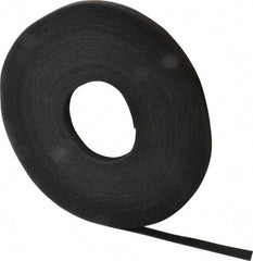 VELCRO Brand - 1/2" Wide x 25 Yd Long Self Fastening Tie/Strap Hook & Loop Roll - Continuous Roll, Black - Americas Industrial Supply