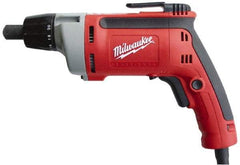 Milwaukee Tool - Pistol Grip Handle, 2,500 RPM, 10 to 140 In/Lb Torque, Electric Screwdriver - 1/4" Bit Holder, 120 Volts, 6.5 Amps - Americas Industrial Supply