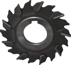 Made in USA - 3" Diam x 3/16" Width of Cut, 18 Teeth, Cobalt Side Milling Cutter - Staggered Teeth, Uncoated - Americas Industrial Supply