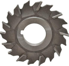 Made in USA - 3" Diam x 1/4" Width of Cut, 18 Teeth, Cobalt Side Milling Cutter - Staggered Teeth, Uncoated - Americas Industrial Supply