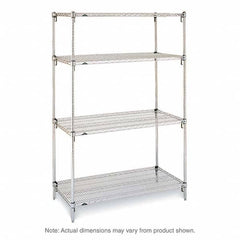 Metro - 2,000 Lb Capacity 4 Shelf Wire Shelving - Starter Unit - Americas Industrial Supply