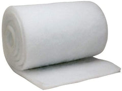 Made in USA - 15' Long x 20" Wide x 1" Thick Polyester Media Air Filter Media Roll - MERV 5, 85% Arrestance Efficiency, 500 FPM Max Air Flow, 0.14" wpg Init Resist, 1" wpg Final Resist, 30% Particle Capture Efficiency, Use with BLC - Americas Industrial Supply