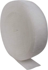 Made in USA - 90' Long x 8" Wide x 1" Thick Polyester Media Air Filter Media Roll - MERV 5, 85% Arrestance Efficiency, 500 FPM Max Air Flow, 0.14" wpg Init Resist, 1" wpg Final Resist, 30% Particle Capture Efficiency, Use with Any Unit - Americas Industrial Supply