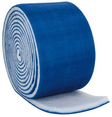 Made in USA - 60' Long x 20" Wide x 2" Thick Polyester Media Air Filter Media Roll - MERV 8, 89% Arrestance Efficiency, 500 FPM Max Air Flow, 0.21" wpg Init Resist, 1" wpg Final Resist, 30 to 35% Particle Capture Efficiency, Use with Any Unit - Americas Industrial Supply