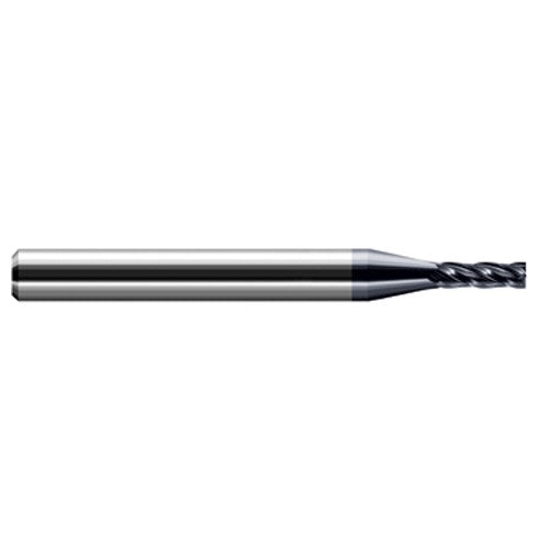 Miniature End Mills - Stub & Standard - 0.0250″ Cutter Diameter × 0.0750″ Length of Cut Carbide Square End Mill, 4 Flutes, AlTiN Coated