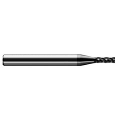 Miniature End Mills - Stub & Standard - 0.0900″ Cutter Diameter × 0.2700″ Length of Cut Carbide Square End Mill, 4 Flutes, Amorphous Diamond Coated